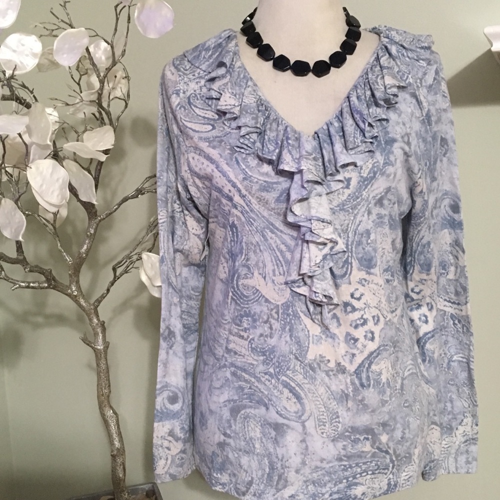 EUC RALPH LAUREN PAISLEY TOP